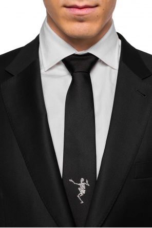 Embroidered tie, zdjęcie 2 Embroidered tie od Alexander McQueen